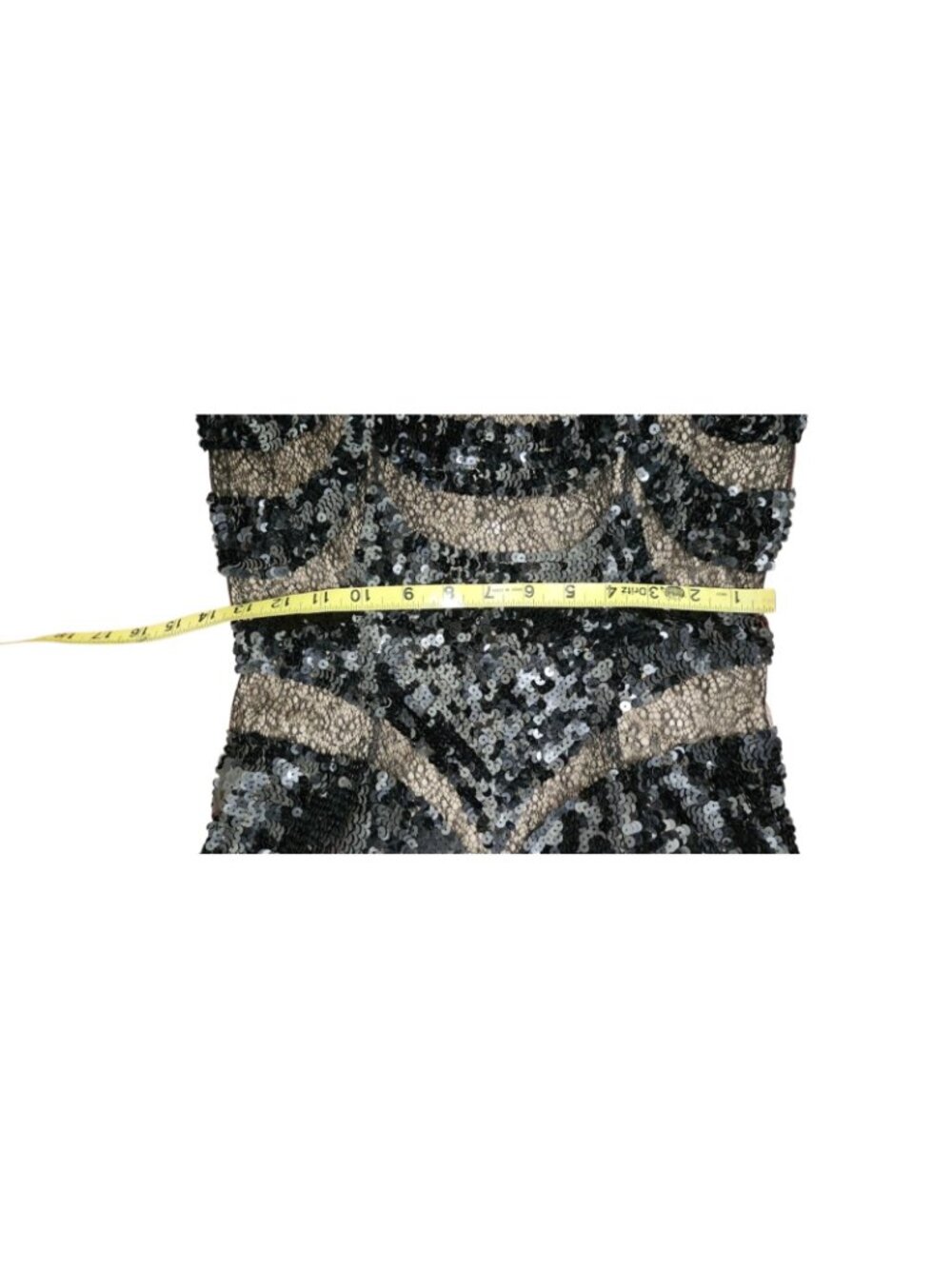 Royal Queen Collection Black Sequin Mermaid Gown Formal Evening Prom Dress Sze 8 - Picture 14 of 16